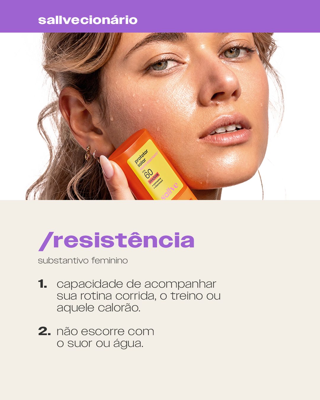 Instagram post with the caption: a proteção solar é aquele passo que não dá pra pular na rotina d...